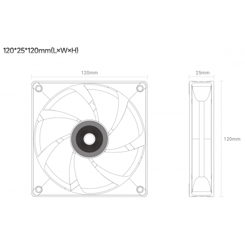 Кулер для корпуса Ocypus Delta F12 ARGB (DELTA-F12-WH1AM00X-GL) White купить в Украине: Киев, Днепр, Харьков, Одесса  | Проверка совместимости, низкая цена, отзывы, характеристики от TELEMART фото