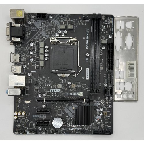 Материнська плата MSI H310M PRO-VDH PLUS (s1151-V2, Intel H310) (Відновлено продавцем, 885624) купити в Україні: Київ, Львів, Хмельницький, Тернопіль, Івано-Франківськ | Перевірка сумісності, низька ціна, відгуки, характеристики від TELEMART фото