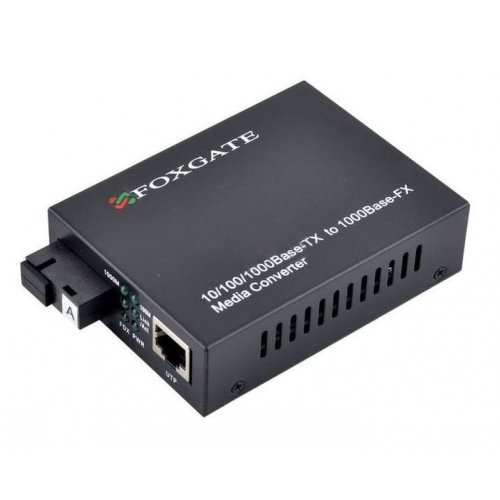 Медиаконвертер FoxGate EC-Q-1G-1SM-1310nm-20 купити в Україні: Київ, Львів, Хмельницький, Тернопіль, Івано-Франківськ | Низька ціна, відгуки, характеристики від TELEMART фото