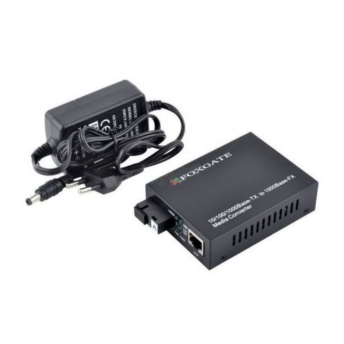 Медиаконвертер FoxGate EC-Q-1G-1SM-1310nm-20 купити в Україні: Київ, Львів, Хмельницький, Тернопіль, Івано-Франківськ | Низька ціна, відгуки, характеристики від TELEMART фото