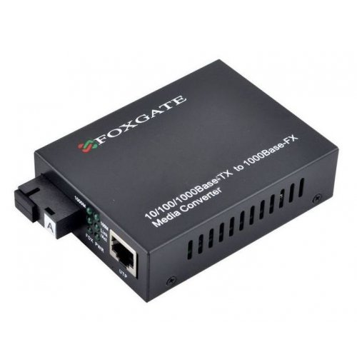 Медиаконвертер FoxGate EC-Q-1G-1SM-1550nm-20 купити в Україні: Київ, Львів, Хмельницький, Тернопіль, Івано-Франківськ | Низька ціна, відгуки, характеристики від TELEMART фото
