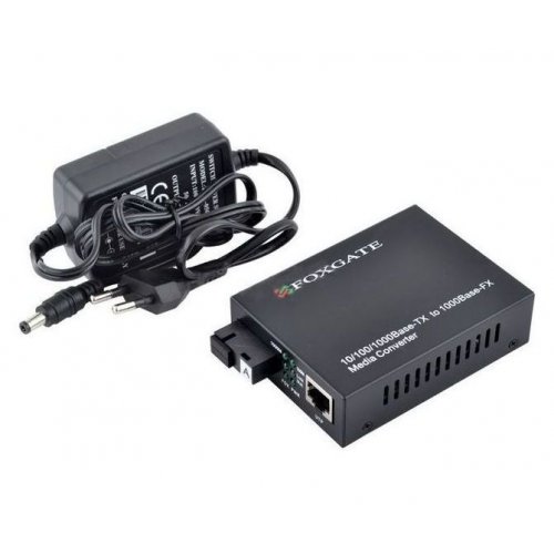 Медиаконвертер FoxGate EC-Q-1G-1SM-1550nm-20 купити в Україні: Київ, Львів, Хмельницький, Тернопіль, Івано-Франківськ | Низька ціна, відгуки, характеристики від TELEMART фото
