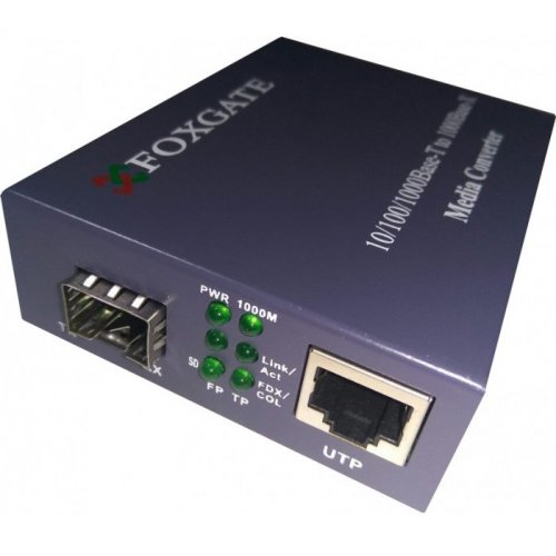 Медиаконвертер FoxGate EC-SFP1000-FE/GE купить в Украине: Киев, Днепр, Харьков, Одесса  | Низкая цена, отзывы, характеристики от TELEMART фото