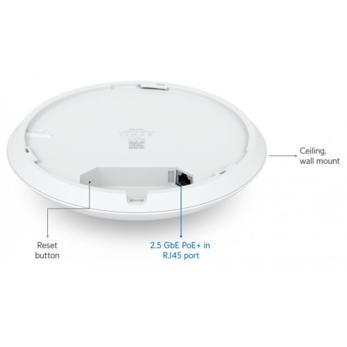 Wi-Fi точка доступу Ubiquiti U7 Pro 5-pack (U7-PRO-5) купити в Україні: Київ, Львів, Хмельницький, Тернопіль, Івано-Франківськ | Низька ціна, відгуки, характеристики від TELEMART фото