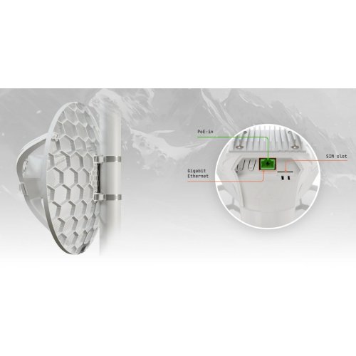 Точка доступу Mikrotik LHGG LTE7 kit (LHGGR&R11e-LTE7) купити в Україні: Київ, Львів, Хмельницький, Тернопіль, Івано-Франківськ | Низька ціна, відгуки, характеристики від TELEMART фото