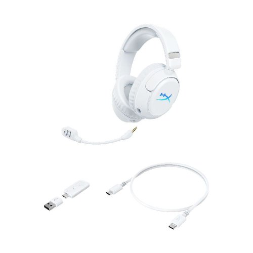 Наушники HyperX Cloud Flight 2 Wireless (B5VC5AA) White купить в Украине: Киев, Днепр, Харьков, Одесса  | Низкая цена, отзывы, характеристики от TELEMART фото