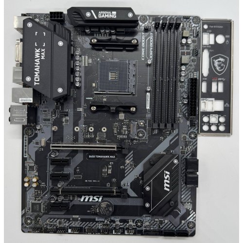 Материнская плата MSI B450 TOMAHAWK MAX (sAM4, AMD B450) (Восстановлено продавцом, 885766) купить в Украине: Киев, Днепр, Харьков, Одесса  | Проверка совместимости, низкая цена, отзывы, характеристики от TELEMART фото