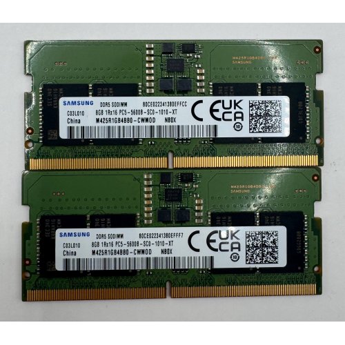 Озп Samsung SODIMM DDR5 16GB (2x8GB) 5600Mhz (M425R1GB4BB0-CWMOD) (Відновлено продавцем, 885774) купити в Україні: Київ, Львів, Хмельницький, Тернопіль, Івано-Франківськ | Перевірка сумісності, низька ціна, відгуки, характеристики від TELEMART фото