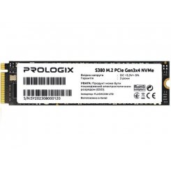Уцінка ssd-диск Prologix S380 3D TLC 256GB M.2 (2280 PCI-E) NVMe x4 (PRO256GS380) (Розкрита упаковка, 885794)