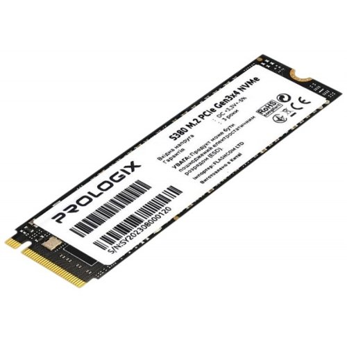 Уцінка ssd-диск Prologix S380 3D TLC 256GB M.2 (2280 PCI-E) NVMe x4 (PRO256GS380) (Розкрита упаковка, 885794) купити в Україні: Київ, Львів, Хмельницький, Тернопіль, Івано-Франківськ | Перевірка сумісності, низька ціна, відгуки, характеристики від TELEMART фото