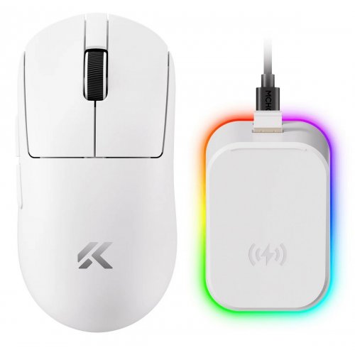 Уценка мышка MCHOSE A7 V2 Ultra Plus Wireless (MC-A7V2-10) White (Вскрытая упаковка, 885828) купить в Украине: Киев, Днепр, Харьков, Одесса  | Низкая цена, отзывы, характеристики от TELEMART фото