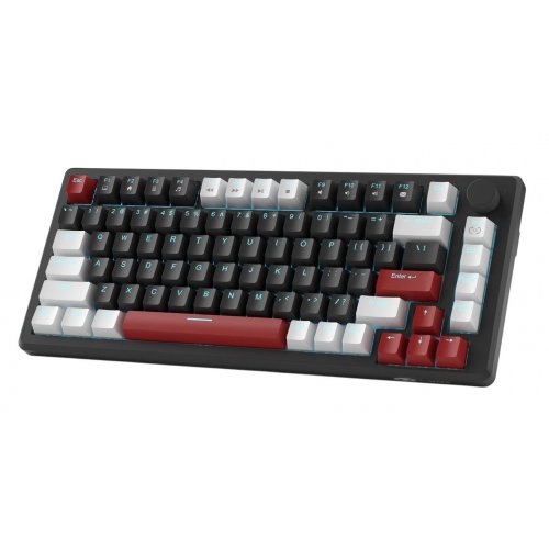 Уцінка клавіатура MageGee MK-Star 75 Yellow Switch (6971969727236-UA) White/Black/Red (Пошкоджено пакування, 885848) купити в Україні: Київ, Львів, Хмельницький, Тернопіль, Івано-Франківськ | Низька ціна, відгуки, характеристики від TELEMART фото