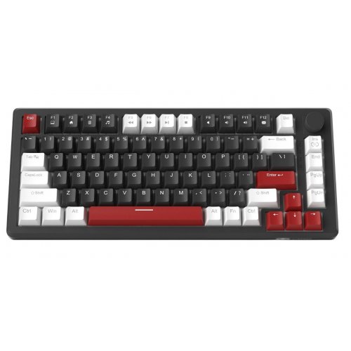 Уцінка клавіатура MageGee MK-Star 75 Yellow Switch (6971969727236-UA) White/Black/Red (Пошкоджено пакування, 885848) купити в Україні: Київ, Львів, Хмельницький, Тернопіль, Івано-Франківськ | Низька ціна, відгуки, характеристики від TELEMART фото