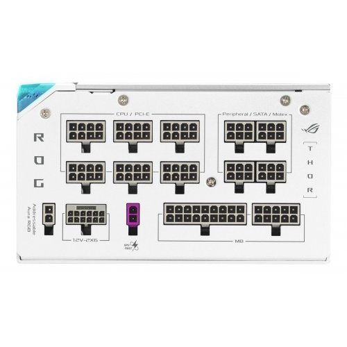 Блок питания Asus ROG Thor 1200W Platinum III ROG Equalizer (90YE00V9-B0NA00) White купить в Украине: Киев, Днепр, Харьков, Одесса  | Проверка совместимости, низкая цена, отзывы, характеристики от TELEMART фото