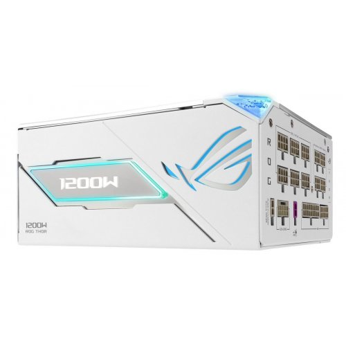 Блок питания Asus ROG Thor 1200W Platinum III ROG Equalizer (90YE00V9-B0NA00) White купить в Украине: Киев, Днепр, Харьков, Одесса  | Проверка совместимости, низкая цена, отзывы, характеристики от TELEMART фото