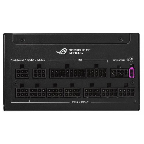 Блок питания Asus ROG Strix 1000W Platinum ROG Equalizer (90YE00W7-B0NA00) Black купить в Украине: Киев, Днепр, Харьков, Одесса  | Проверка совместимости, низкая цена, отзывы, характеристики от TELEMART фото