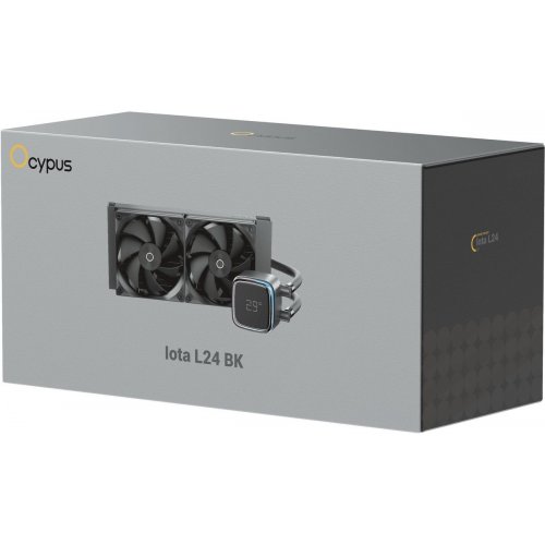 Готова СВО Ocypus Iota L24 (IOTA-L24-BK2ANWNN00X-GL) Black купити в Україні: Київ, Львів, Хмельницький, Тернопіль, Івано-Франківськ | Перевірка сумісності, низька ціна, відгуки, характеристики від TELEMART фото