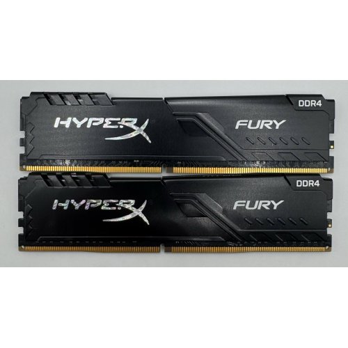 Озу HyperX DDR4 16GB (2x8GB) 3200Mhz Fury Black (HX432C16FB3K2/16) (Восстановлено продавцом, 885956) купить в Украине: Киев, Днепр, Харьков, Одесса  | Проверка совместимости, низкая цена, отзывы, характеристики от TELEMART фото