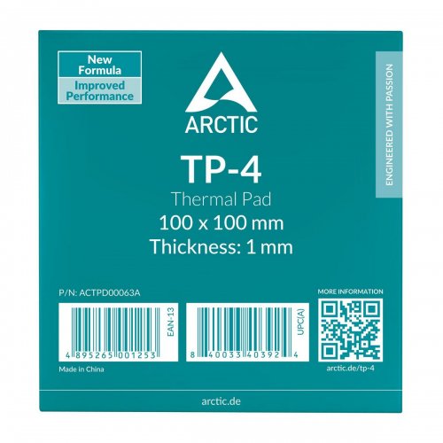 Термопрокладка Arctic Thermal Pad TP-4 100x100x1mm (ACTPD00063A) купить в Украине: Киев, Днепр, Харьков, Одесса  | Низкая цена, отзывы, характеристики от TELEMART фото