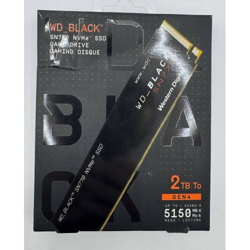 Ssd-диск Western Digital Black SN770 2TB M.2 (2280 PCI-E) (WDS200T3X0E) (Відновлено продавцем, 885971) купити в Україні: Київ, Львів, Хмельницький, Тернопіль, Івано-Франківськ | Перевірка сумісності, низька ціна, відгуки, характеристики від TELEMART фото
