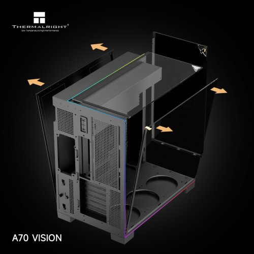 Корпус Thermalright TR-A70 Vision V2 без БЖ Black купити в Україні | Telemart фото
