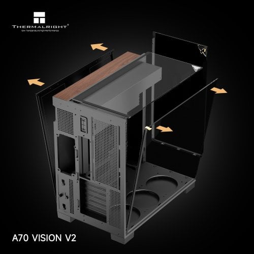Корпус Thermalright TR-A70 Vision V2 без БП Black купить в Украине | Telemart фото