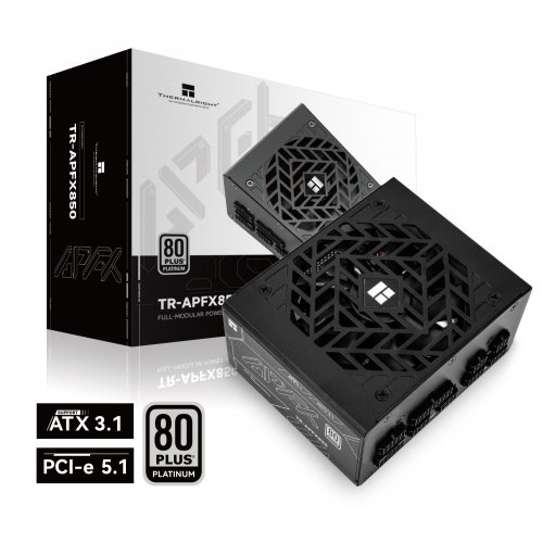 Блок живлення Thermalright APFX-850 850W (TR-APFX 850) Black купити в Україні: Київ, Львів, Хмельницький, Тернопіль, Івано-Франківськ | Перевірка сумісності, низька ціна, відгуки, характеристики від TELEMART фото