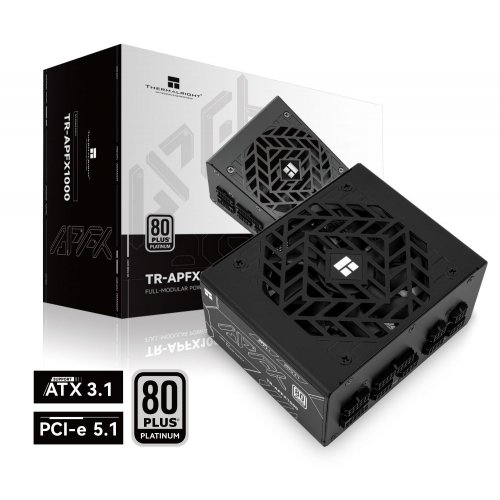 Блок живлення Thermalright APFX-1000 1000W (TR-APFX 1000) Black купити в Україні: Київ, Львів, Хмельницький, Тернопіль, Івано-Франківськ | Перевірка сумісності, низька ціна, відгуки, характеристики від TELEMART фото