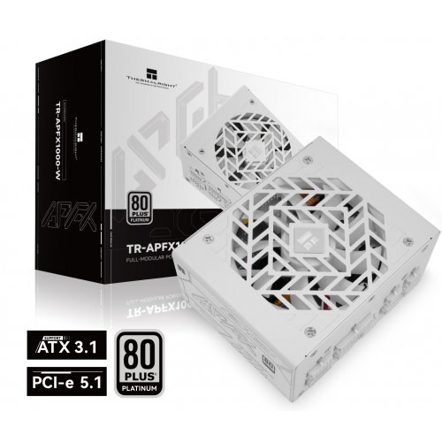 Блок живлення Thermalright APFX-1000 1000W (TR-APFX 1000-W) White купити в Україні: Київ, Львів, Хмельницький, Тернопіль, Івано-Франківськ | Перевірка сумісності, низька ціна, відгуки, характеристики від TELEMART фото