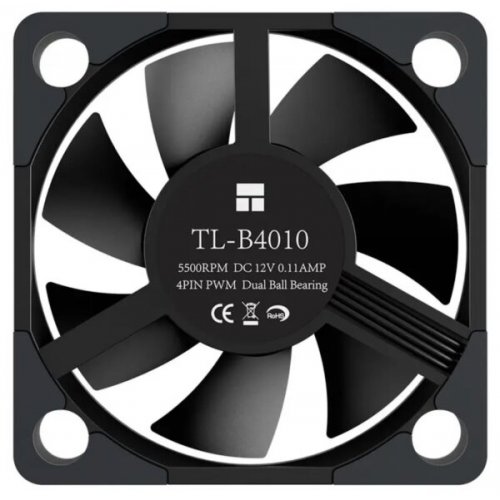Кулер для корпуса Thermalright TL-B4010 Black купити в Україні: Київ, Львів, Хмельницький, Тернопіль, Івано-Франківськ | Перевірка сумісності, низька ціна, відгуки, характеристики від TELEMART фото