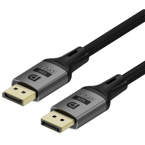 Уценка кабель ColorWay DisplayPort to DisplayPort V2.1 16K 1.5m (CW-CBDP091-BK) Black (Вскрытая упаковка, 886001) купить в Украине: Киев, Днепр, Харьков, Одесса  | Низкая цена, отзывы, характеристики от TELEMART фото
