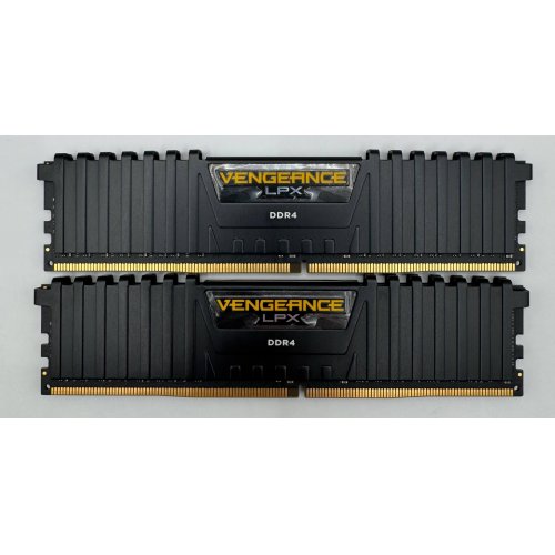 Озп Corsair DDR4 32GB (2x16GB) 3600Mhz Vengeance LPX Black (CMK32GX4M2D3600C18) (Відновлено продавцем, 886032) купити в Україні: Київ, Львів, Хмельницький, Тернопіль, Івано-Франківськ | Перевірка сумісності, низька ціна, відгуки, характеристики від TELEMART фото