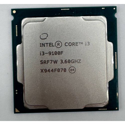 Процесор Intel Core i3-9100F 3.6(4.2)GHz 6MB s1151 Tray (CM8068403358820) (Відновлено продавцем, 886046) купити в Україні: Київ, Львів, Хмельницький, Тернопіль, Івано-Франківськ | Перевірка сумісності, низька ціна, відгуки, характеристики від TELEMART фото