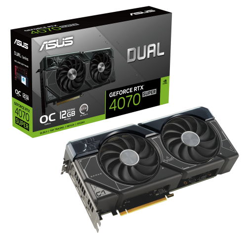 Відеокарта Asus Dual GeForce RTX 4070 SUPER OC 12228MB (DUAL-RTX4070S-O12G) (Відновлено продавцем, 886057) купити в Україні: Київ, Львів, Хмельницький, Тернопіль, Івано-Франківськ | Перевірка сумісності, низька ціна, відгуки, характеристики від TELEMART фото