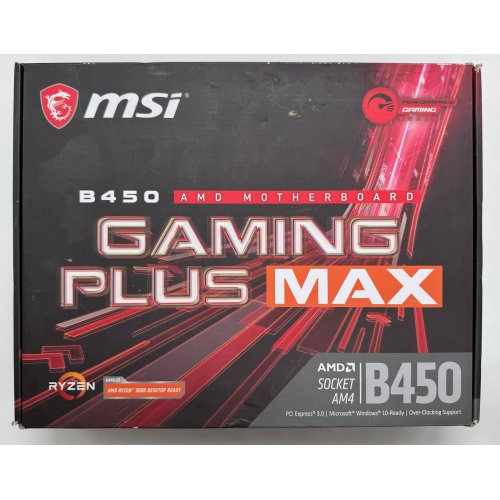 Материнская плата MSI B450 GAMING PLUS MAX (sAM4, AMD B450) (Восстановлено продавцом, 886073) купить в Украине: Киев, Днепр, Харьков, Одесса  | Проверка совместимости, низкая цена, отзывы, характеристики от TELEMART фото