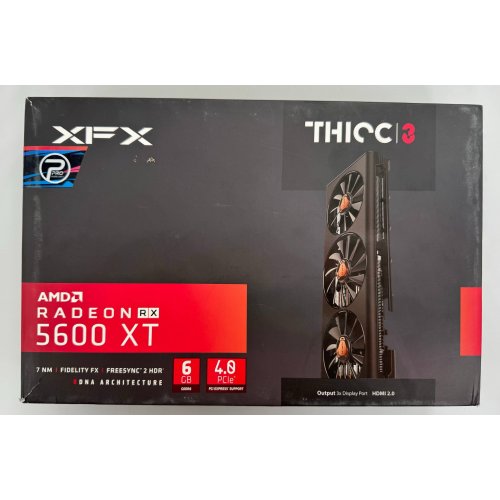Відеокарта XFX Radeon RX 5600 XT THICC III Pro 6144MB (RX-56XT6TFD8) (Відновлено продавцем, 886257) купити в Україні: Київ, Львів, Хмельницький, Тернопіль, Івано-Франківськ | Перевірка сумісності, низька ціна, відгуки, характеристики від TELEMART фото