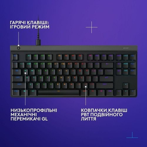 Уцінка клавіатура Logitech G515 TKL GL Tactile Switch (920-012872) Black (Розкрита упаковка, 886270) купити в Україні: Київ, Львів, Хмельницький, Тернопіль, Івано-Франківськ | Низька ціна, відгуки, характеристики від TELEMART фото