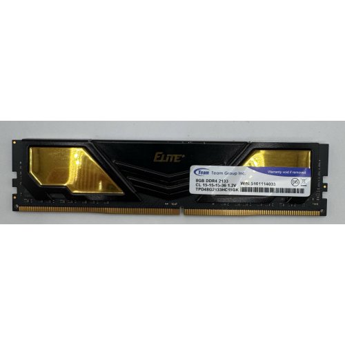 Озп Team DDR4 8GB 2133MHz Elite Plus Black (TPD48G2133HC15BK) (Відновлено продавцем, 886273) купити в Україні: Київ, Львів, Хмельницький, Тернопіль, Івано-Франківськ | Перевірка сумісності, низька ціна, відгуки, характеристики від TELEMART фото