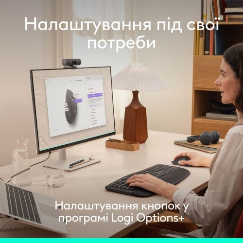 Мышка Logitech Signature Comfort Plus M850 L Wireless (910-007715) Graphite купить в Украине: Киев, Днепр, Харьков, Одесса  | Низкая цена, отзывы, характеристики от TELEMART фото