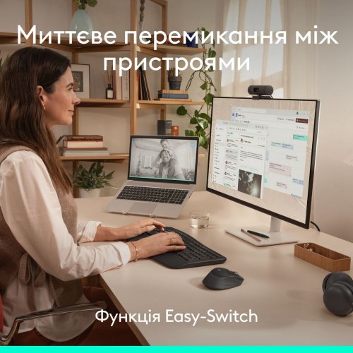 Мышка Logitech Signature Comfort Plus M850 L Wireless (910-007715) Graphite купить в Украине: Киев, Днепр, Харьков, Одесса  | Низкая цена, отзывы, характеристики от TELEMART фото