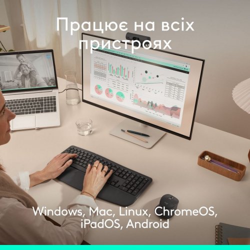 Мышка Logitech Signature Comfort Plus M850 L Wireless (910-007715) Graphite купить в Украине: Киев, Днепр, Харьков, Одесса  | Низкая цена, отзывы, характеристики от TELEMART фото