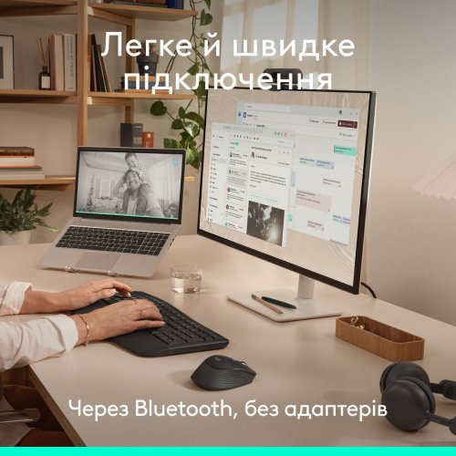 Мышка Logitech Signature Comfort Plus M850 L Wireless (910-007715) Graphite купить в Украине: Киев, Днепр, Харьков, Одесса  | Низкая цена, отзывы, характеристики от TELEMART фото