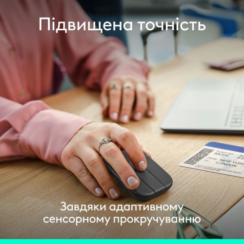 Мышка Logitech Mobi Fold Wireless (910-007604) Graphite купить в Украине: Киев, Днепр, Харьков, Одесса  | Низкая цена, отзывы, характеристики от TELEMART фото