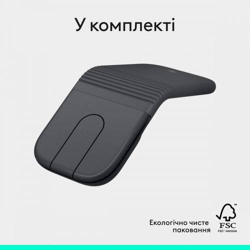 Мышка Logitech Mobi Fold Wireless (910-007604) Graphite купить в Украине: Киев, Днепр, Харьков, Одесса  | Низкая цена, отзывы, характеристики от TELEMART фото