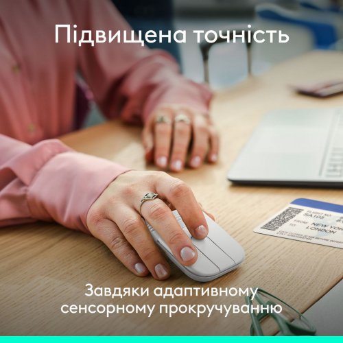 Мышка Logitech Mobi Fold Wireless (910-007631) Off-White купить в Украине: Киев, Днепр, Харьков, Одесса  | Низкая цена, отзывы, характеристики от TELEMART фото