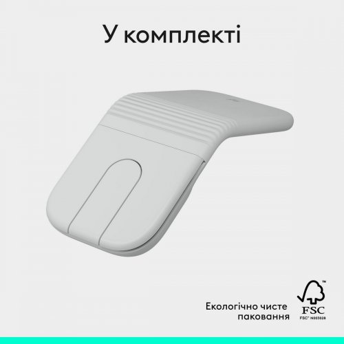 Мышка Logitech Mobi Fold Wireless (910-007631) Off-White купить в Украине: Киев, Днепр, Харьков, Одесса  | Низкая цена, отзывы, характеристики от TELEMART фото