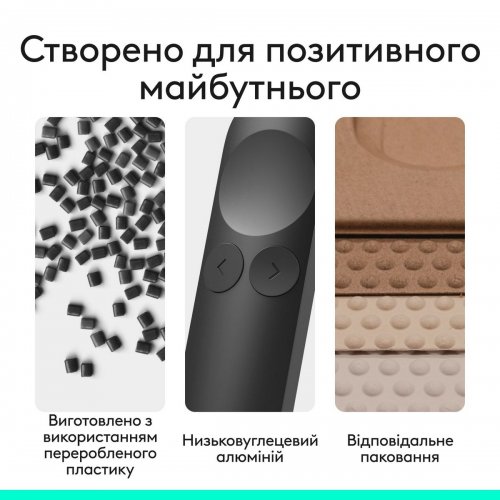 Презентер Logitech Spotlight 2 (910-007672) Graphite купити в Україні: Київ, Львів, Хмельницький, Тернопіль, Івано-Франківськ | Низька ціна, відгуки, характеристики від TELEMART фото
