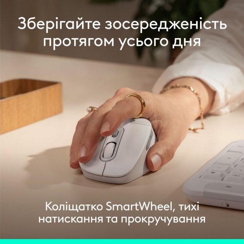 Комплект Logitech Signature Comfort Plus MK880 Combo Wireless (920-014033) Off-White купити в Україні: Київ, Львів, Хмельницький, Тернопіль, Івано-Франківськ | Низька ціна, відгуки, характеристики від TELEMART фото