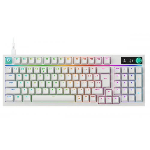 Клавіатура Logitech G316 X 98 RGB Mechanical Tactile (920-014231) White купити в Україні: Київ, Львів, Хмельницький, Тернопіль, Івано-Франківськ | Низька ціна, відгуки, характеристики від TELEMART фото