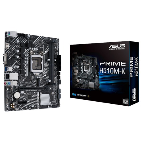 Материнська плата Asus PRIME H510M-K (s1200, Intel H510) (Відновлено продавцем, 886331) купити в Україні: Київ, Львів, Хмельницький, Тернопіль, Івано-Франківськ | Перевірка сумісності, низька ціна, відгуки, характеристики від TELEMART фото
